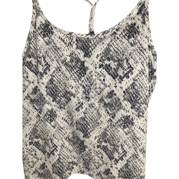 NWOT VS Pink Marble Snake Print Athleisure Workout Racerback Tank Top XL - Picture 2 of 7